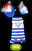 Nautical Blue & White Designer Pet Sweater