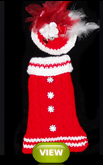 Red & White Holiday Designer Pet Sweater